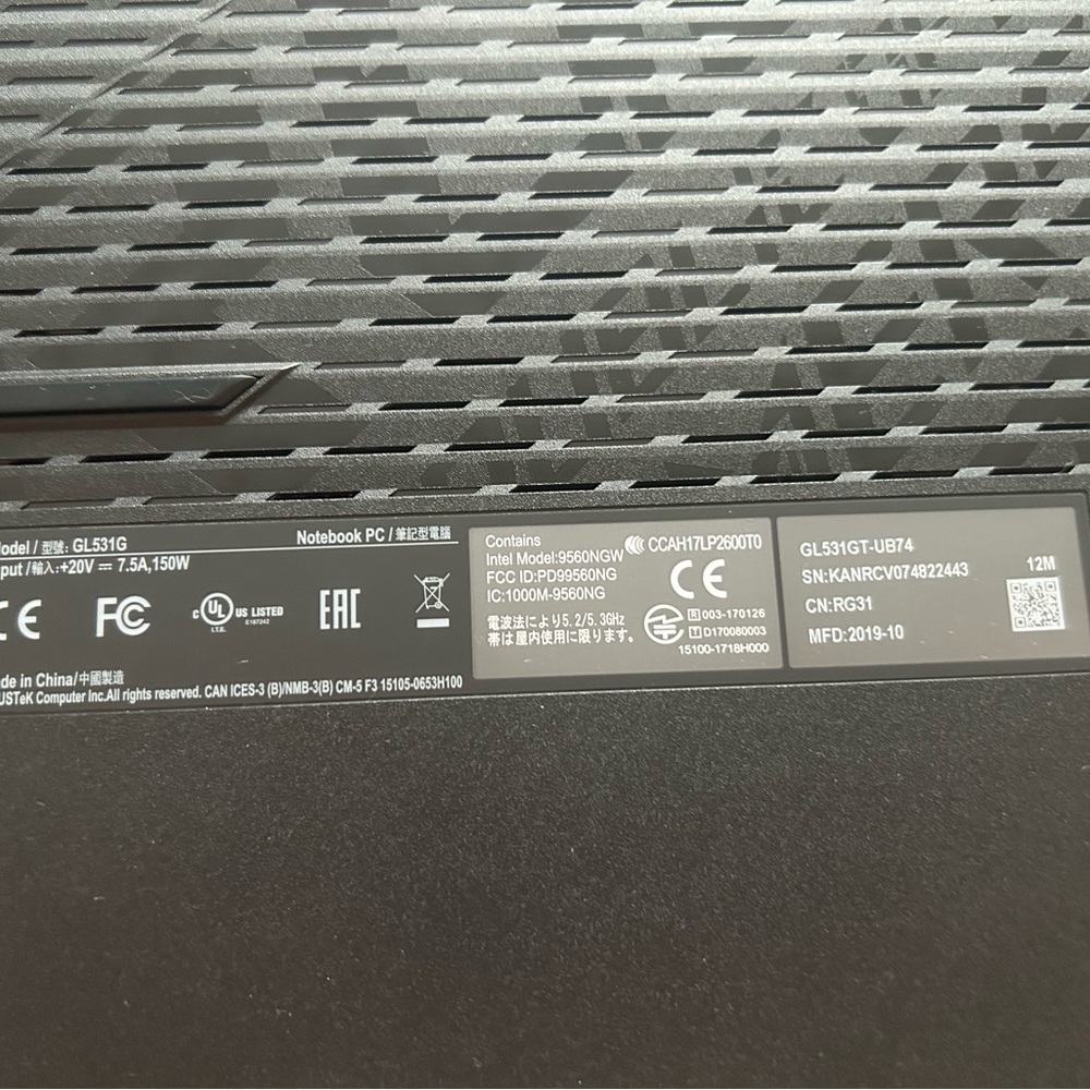 ASUS ROG GAMING LAPTOP (2019) - Picture 9 of 11